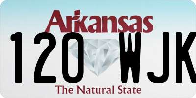AR license plate 120WJK