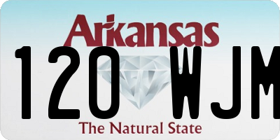 AR license plate 120WJM