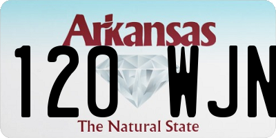 AR license plate 120WJN