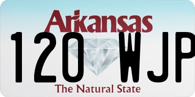 AR license plate 120WJP