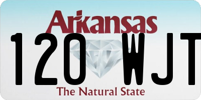 AR license plate 120WJT