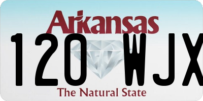 AR license plate 120WJX