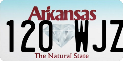 AR license plate 120WJZ