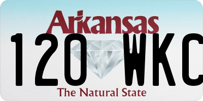 AR license plate 120WKC