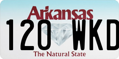 AR license plate 120WKD
