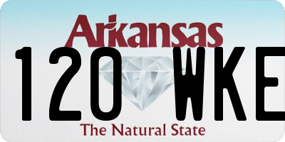 AR license plate 120WKE