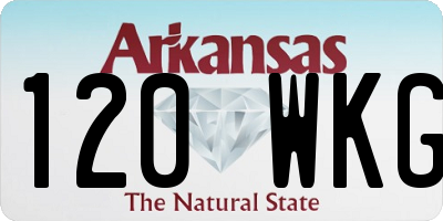 AR license plate 120WKG