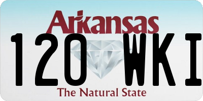 AR license plate 120WKI