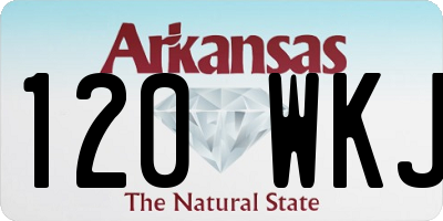 AR license plate 120WKJ