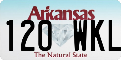 AR license plate 120WKL