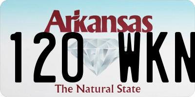 AR license plate 120WKN