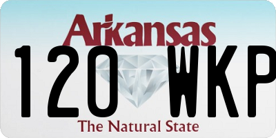 AR license plate 120WKP