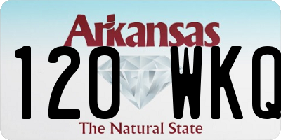 AR license plate 120WKQ