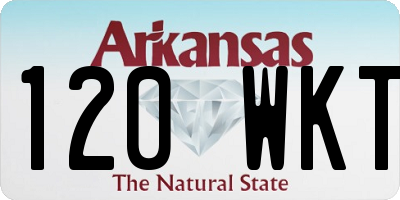 AR license plate 120WKT