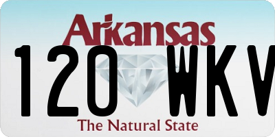 AR license plate 120WKV