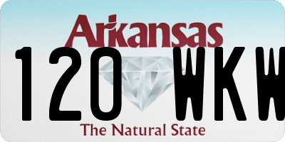 AR license plate 120WKW