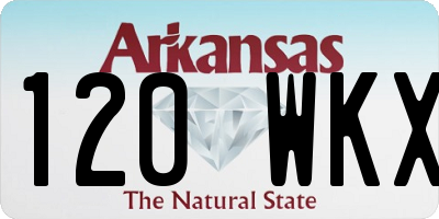 AR license plate 120WKX