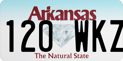 AR license plate 120WKZ