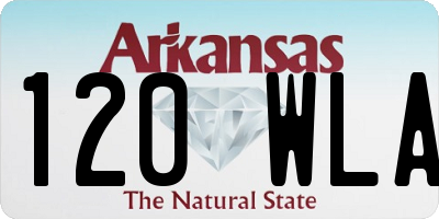 AR license plate 120WLA
