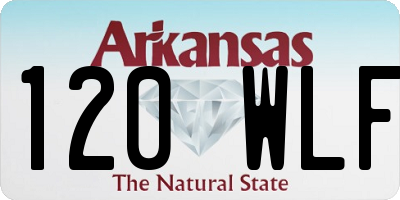 AR license plate 120WLF