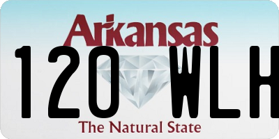 AR license plate 120WLH