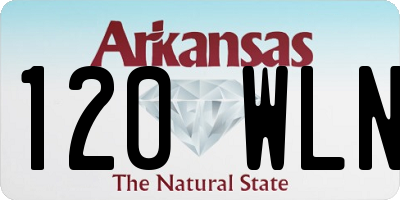 AR license plate 120WLN