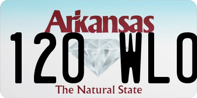 AR license plate 120WLO