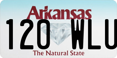 AR license plate 120WLU