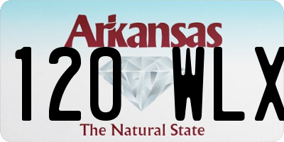 AR license plate 120WLX