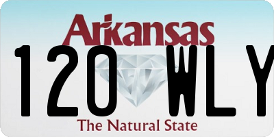 AR license plate 120WLY