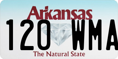 AR license plate 120WMA