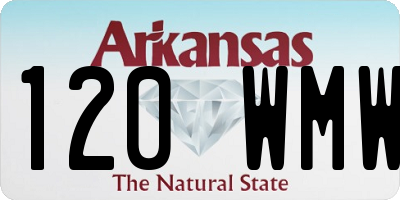 AR license plate 120WMW