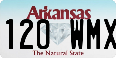 AR license plate 120WMX