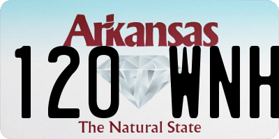 AR license plate 120WNH