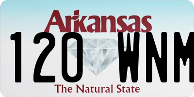 AR license plate 120WNM