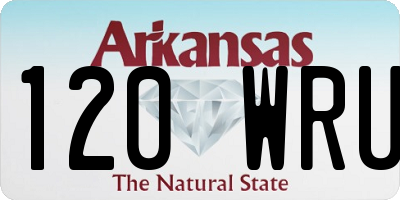 AR license plate 120WRU