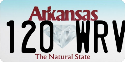 AR license plate 120WRV