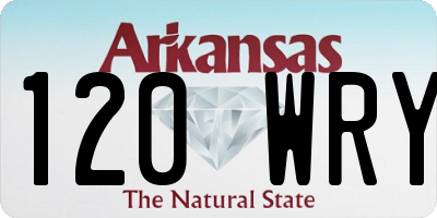 AR license plate 120WRY
