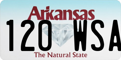 AR license plate 120WSA