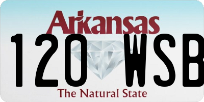 AR license plate 120WSB