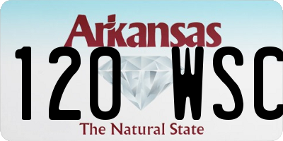 AR license plate 120WSC