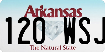 AR license plate 120WSJ