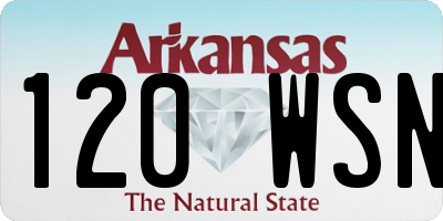 AR license plate 120WSN