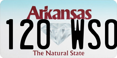 AR license plate 120WSO