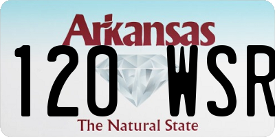 AR license plate 120WSR