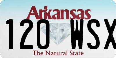 AR license plate 120WSX