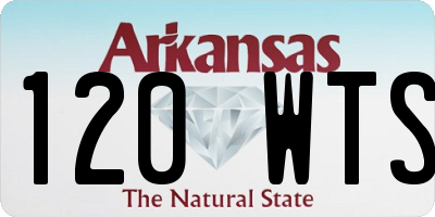 AR license plate 120WTS