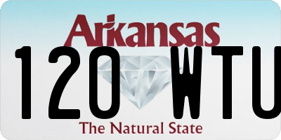 AR license plate 120WTU