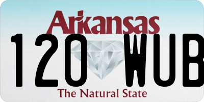 AR license plate 120WUB