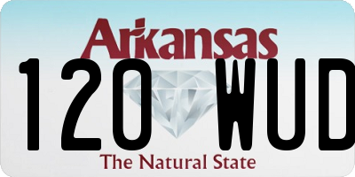 AR license plate 120WUD